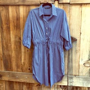 Pinstriped Zara dress